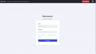 Page de Connexion EVAL-MP 